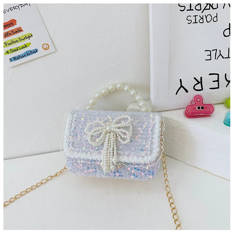Pearl Beaded Shoulder Bag