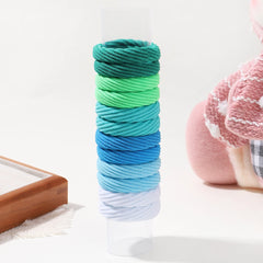 Elastic Hair Ties for Girls, 12-Pack Scrunchie Set