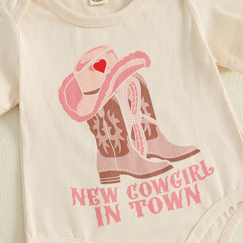 Western Short Sleeve Romper