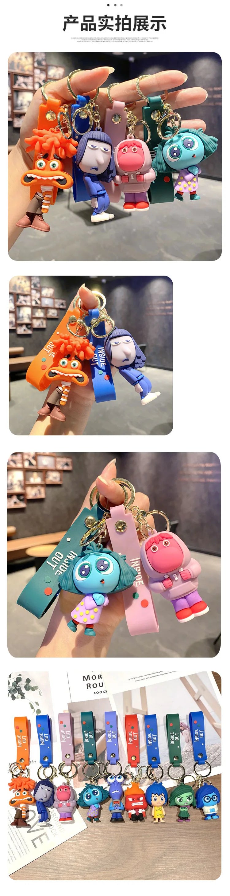 New Inside Out 2 Keychain Toy