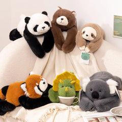 Soft long arm weighted plush animal pillow toy for kids bedroom