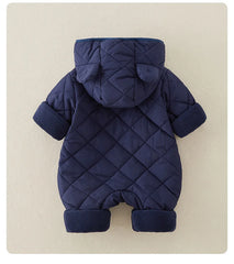 Fleece Lined Cotton Infant Romper