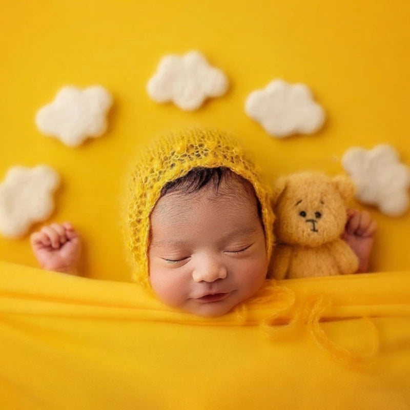 5Pcs Baby Wool Felt Stars Photography Accessories - PAMU8