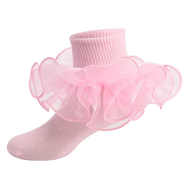 Baby Lace Ruffles Girls Ankle Socks