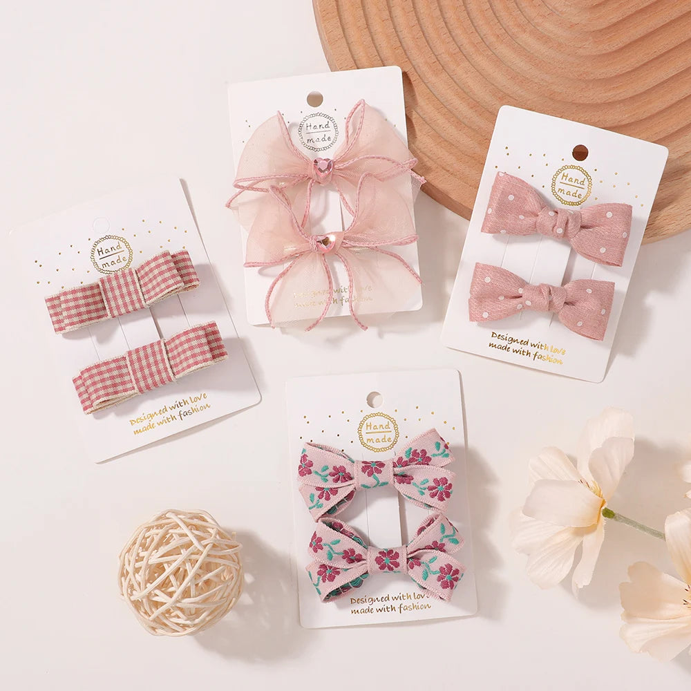 Sakura Pink Bow Clip