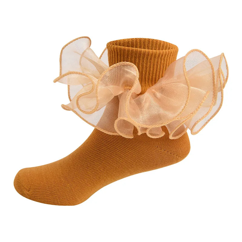Baby Lace Ruffles Girls Ankle Socks