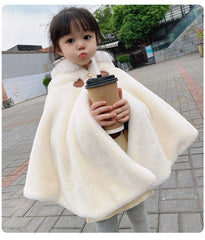 Princess Hooded Faux Fur Winter Cape