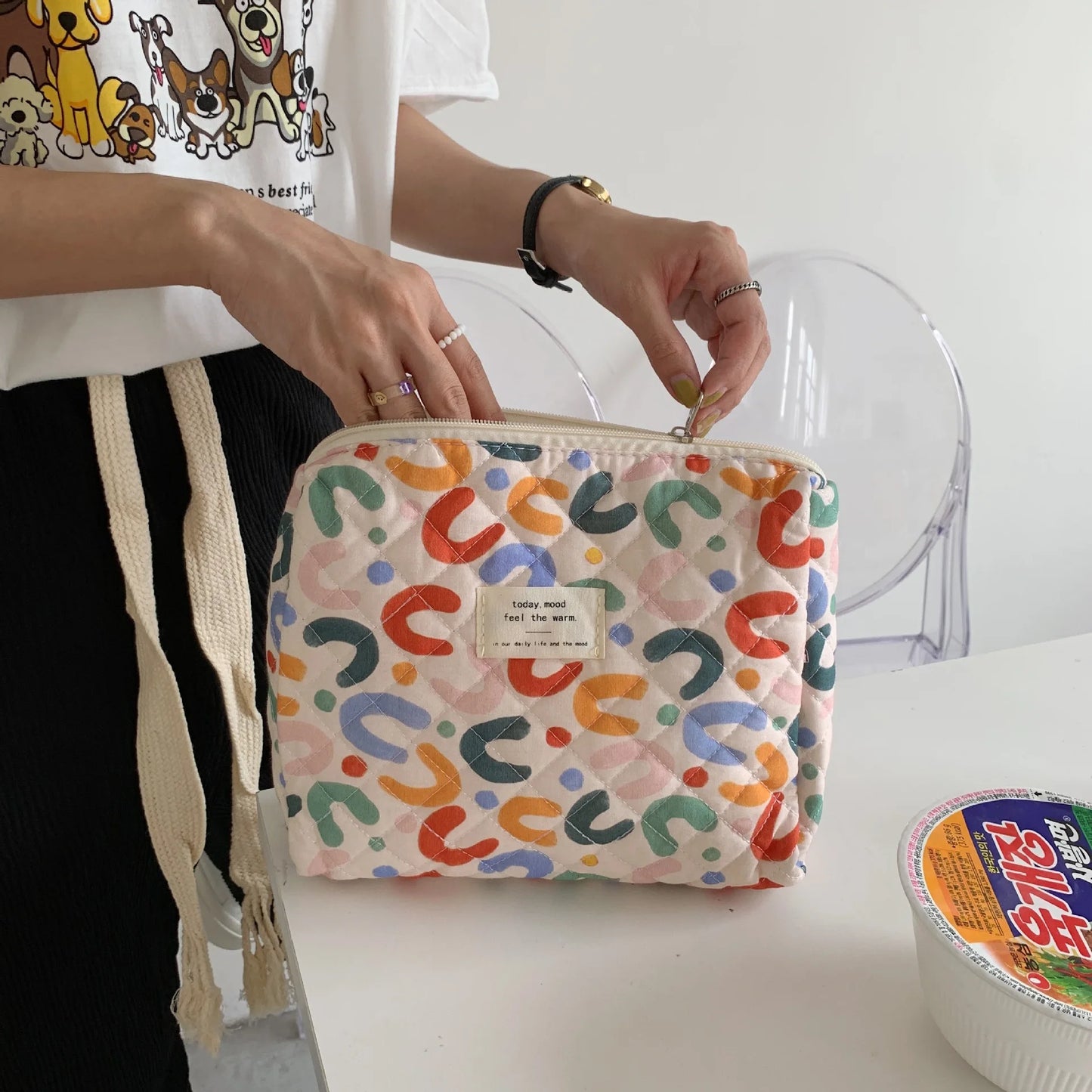 Cartoon Print Nappy Bag