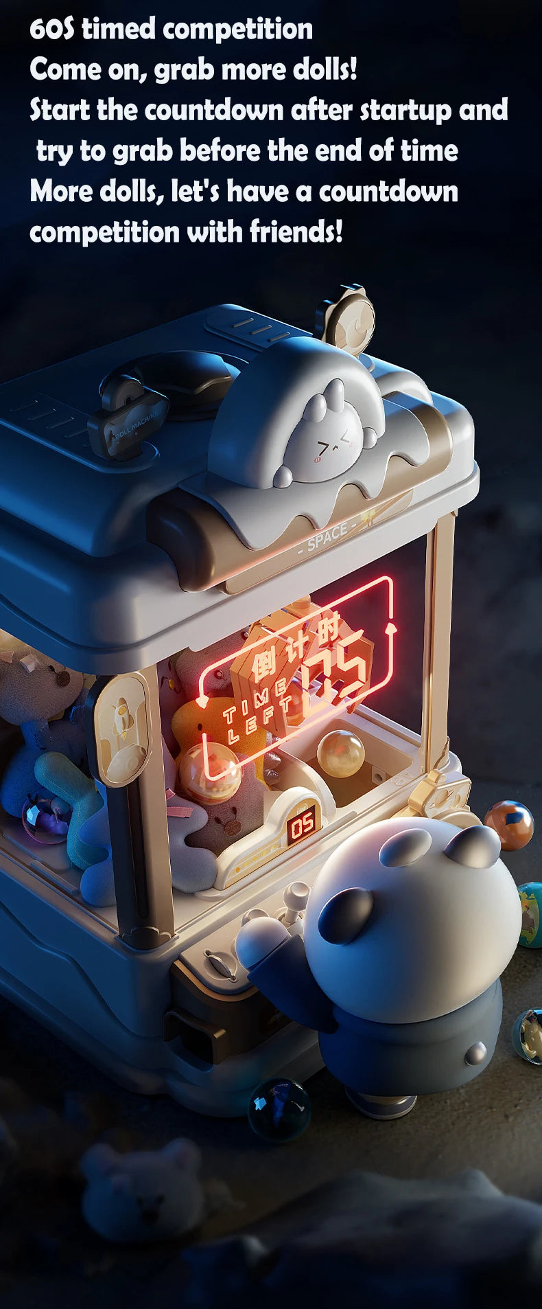 Doll Kids Coin Operated Game