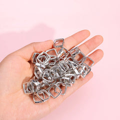 Silver Heart Spacer Beads for DIY Jewelry | PAMU8