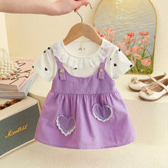 Heart Print Summer Girl Dress