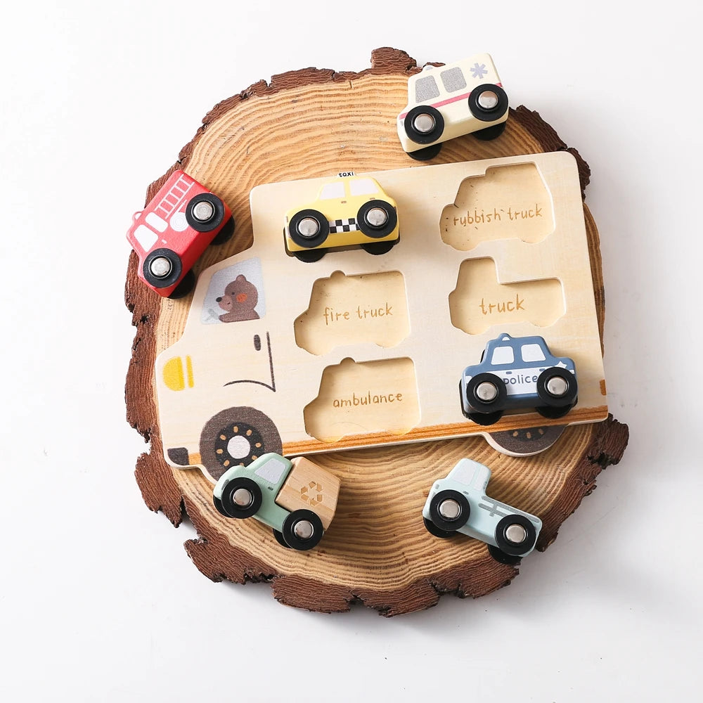 Wooden Animal Puzzles Baby Toys