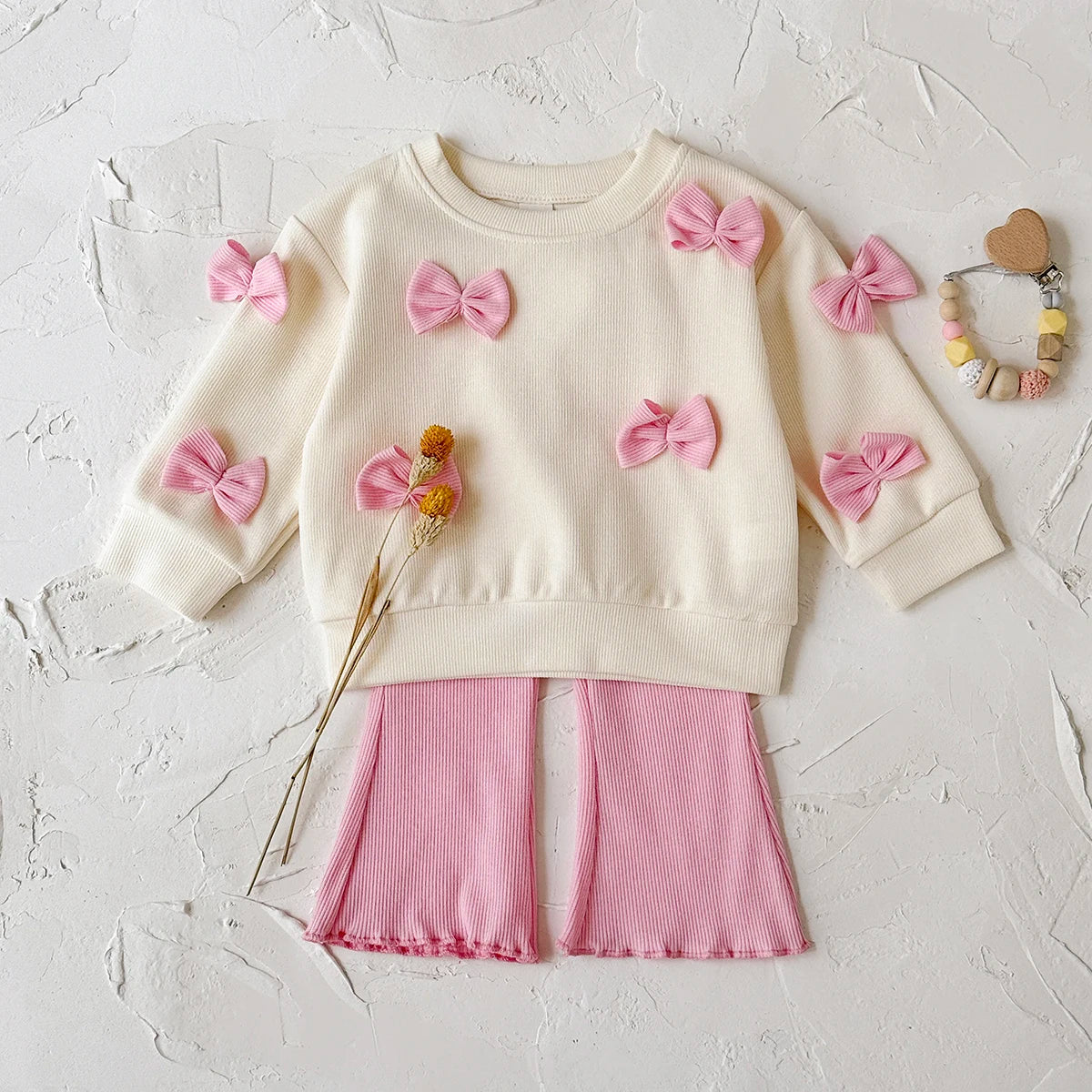 Girls Embroidery Top+Pants