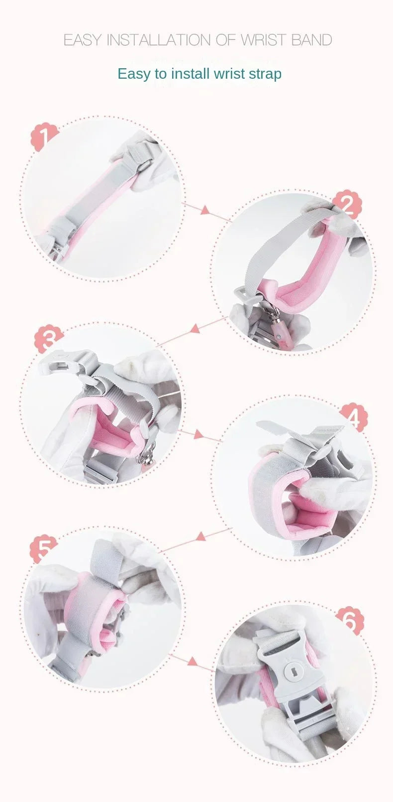 Adjustable Wrist Safety Rope