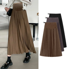 Pleated Thick Warm Maternity Skirts