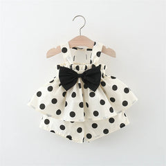 Bow Strap Dot Print Set