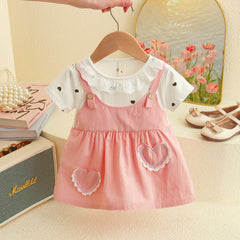 Heart Print Summer Girl Dress