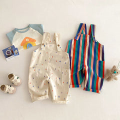 Kids' Spring Jumpsuit, Unisex Casual Romper