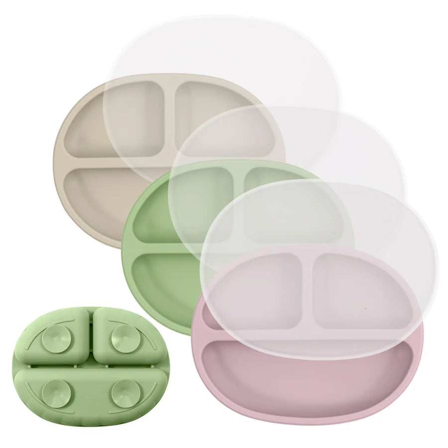 1PCS Baby Silicone Dishes