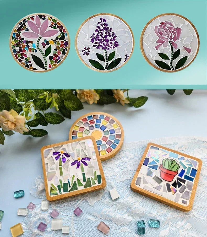 Handmade DIY Mosaic Cup Mat Toys