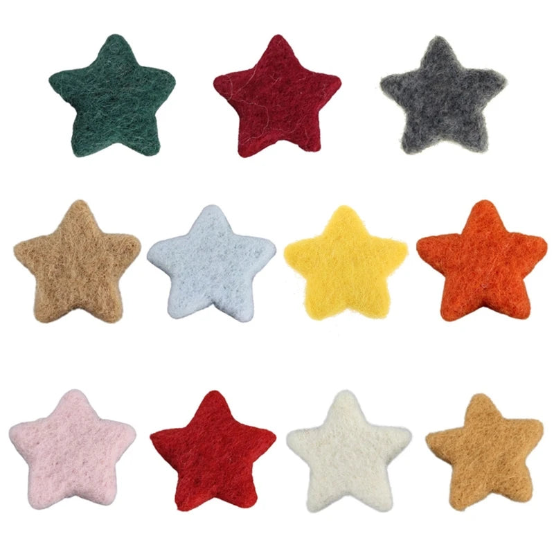 5Pcs Baby Wool Felt Stars Photography Accessories - PAMU8