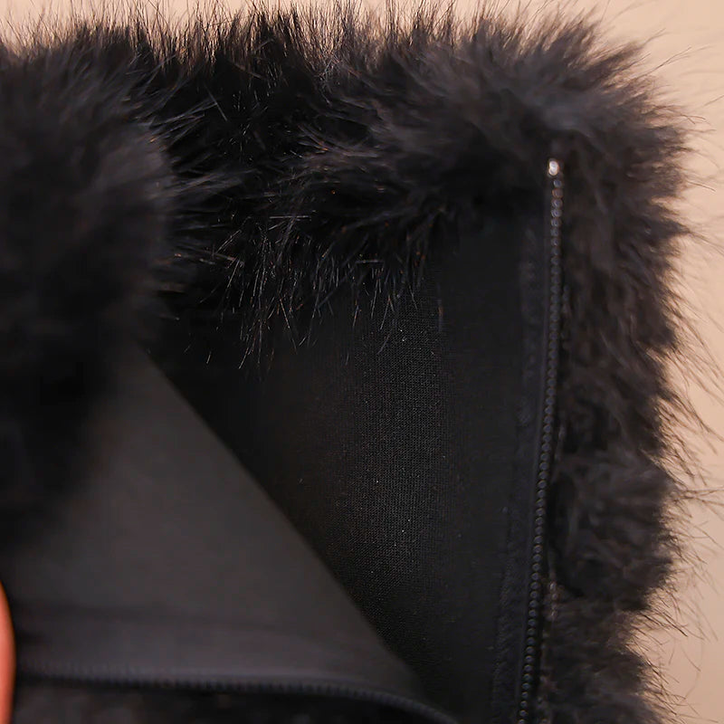 Girls High Warm Leather Boots
