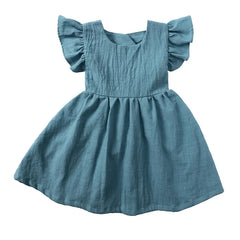Girls Summer Ruffle Dress