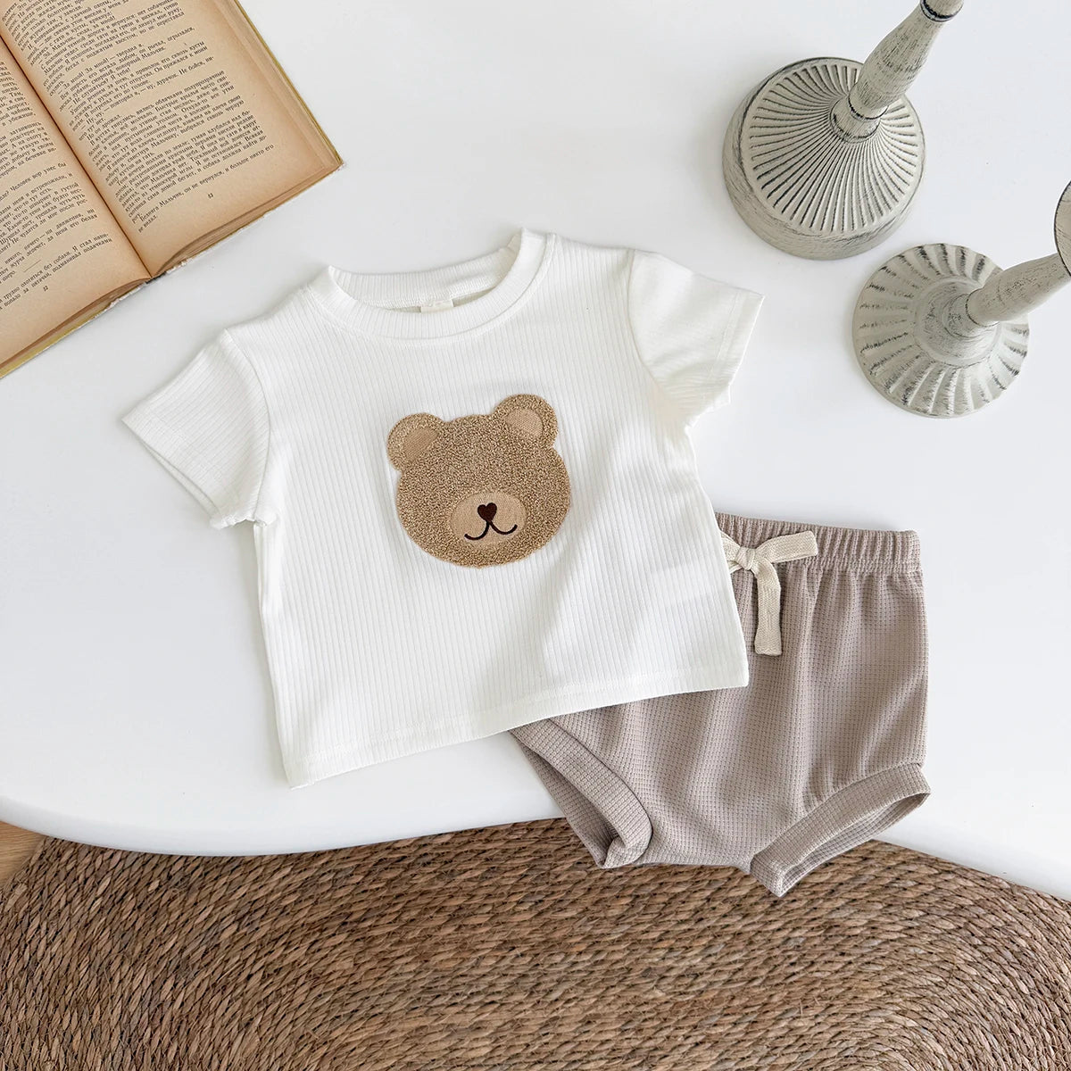 Korean Short Sleeved T-shirt Set