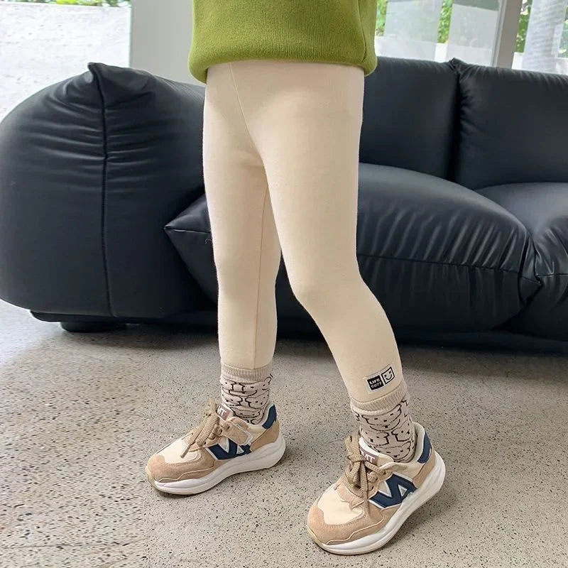 Girls Winter Fleece Warm Leggings