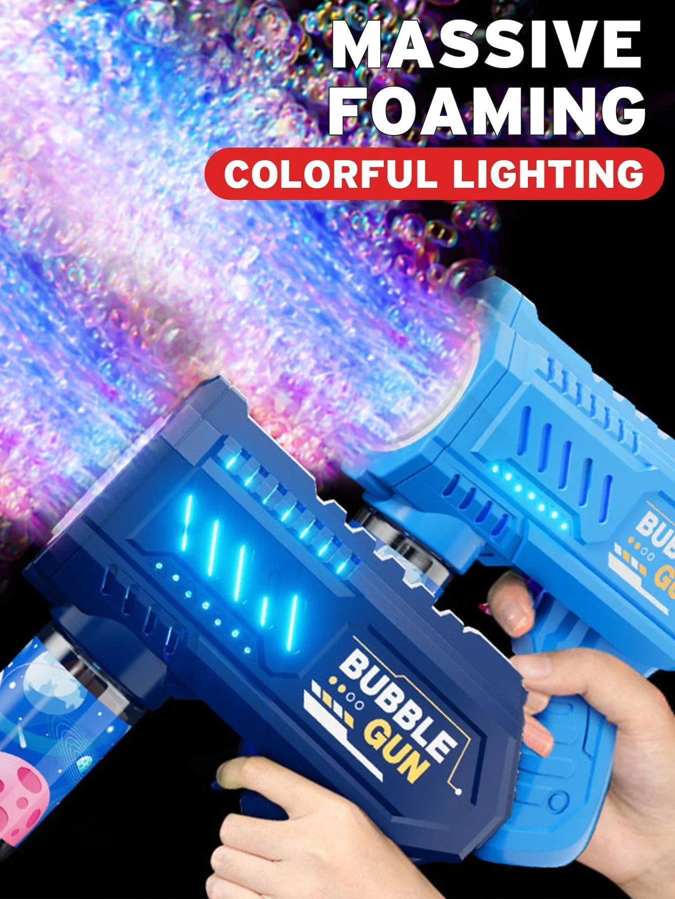 Bubble Gun Rocket Bubbles Machine