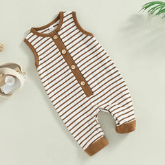 Sleeveless Crew Neck Jumpsuit
