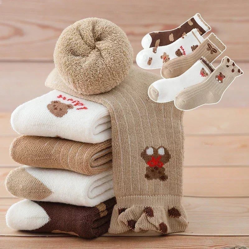 Pairs Warm Plush Kids Socks - PAMU8