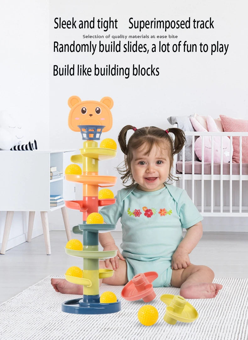 2-7 Layes Track Rolling Ball Pile Toy