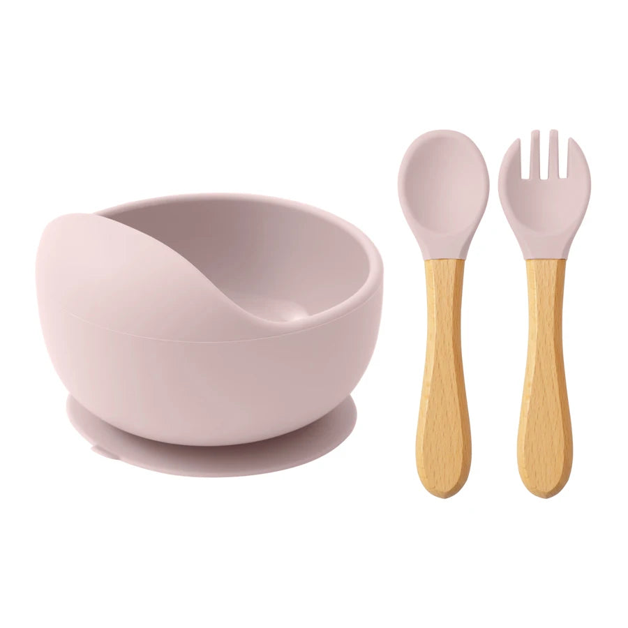 3PCS Baby Silicone Feeding Set - PAMU8