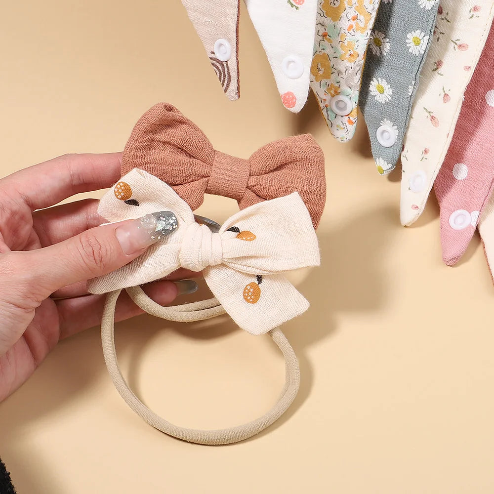 3Pcs BabyBibs with Bow