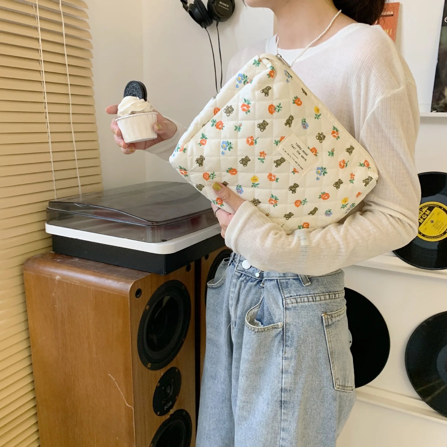 Cartoon Print Nappy Bag