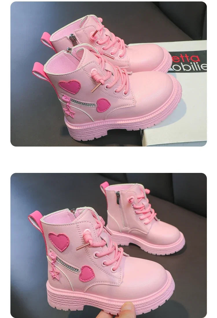 Girls Snow Furry Ankle Boots