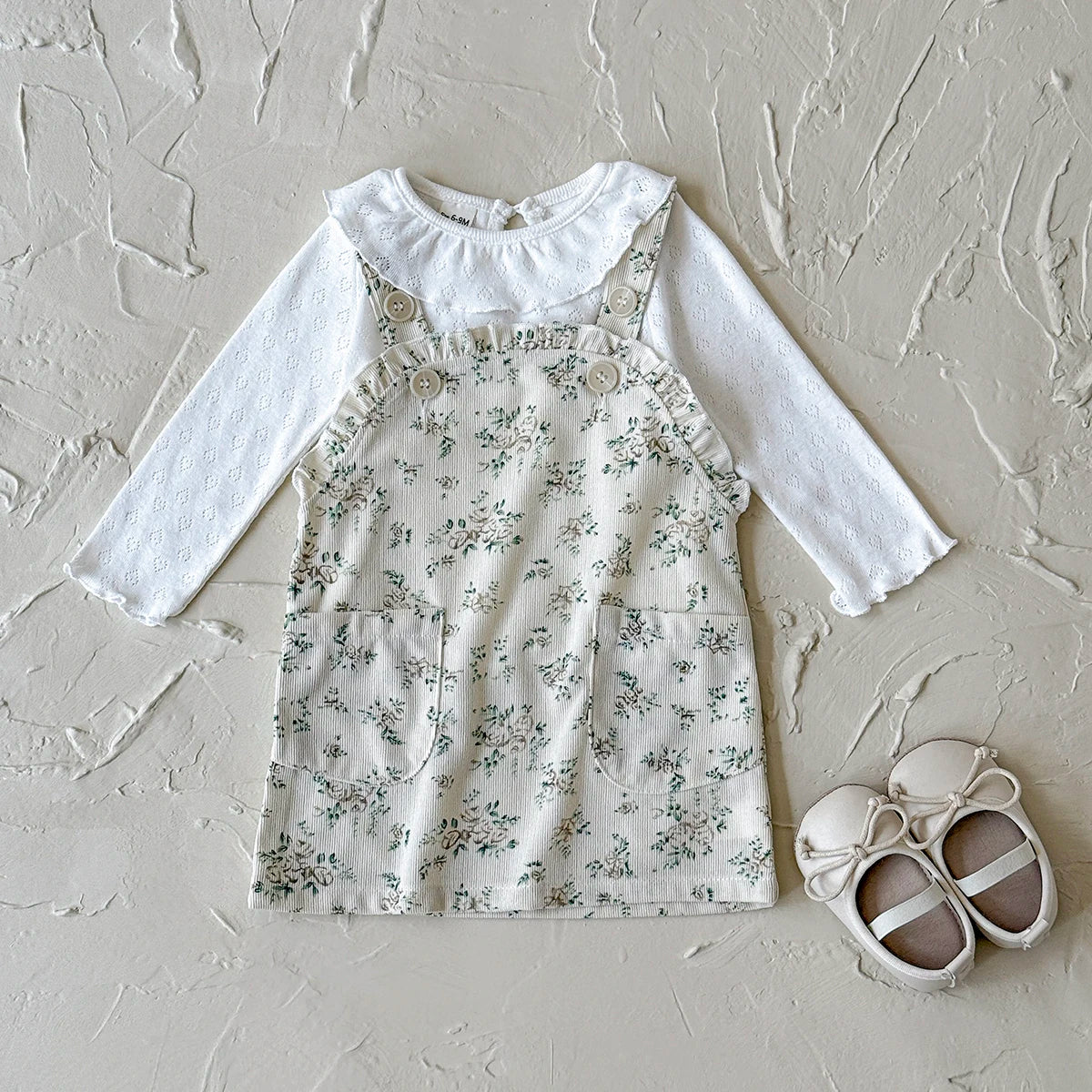 Ruffled Floral Print Dress