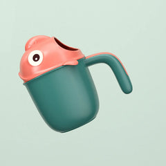 Baby Bath Shampoo Rinse Cup with Collapsible Dino Design