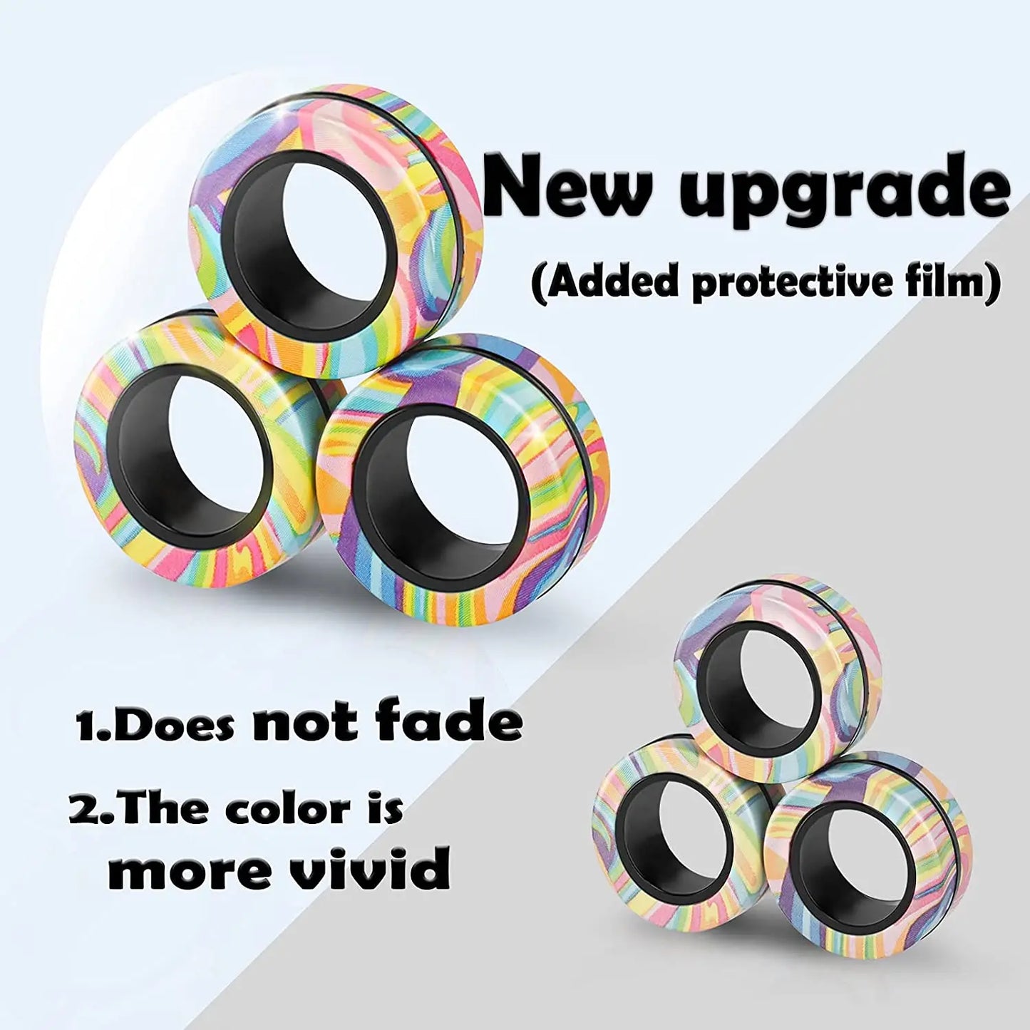 3pcs Finger Magnetic Colorful Toy