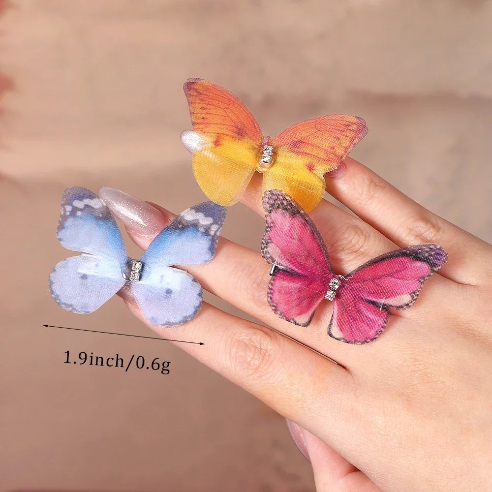 6Pcs Butterfly Hairpins