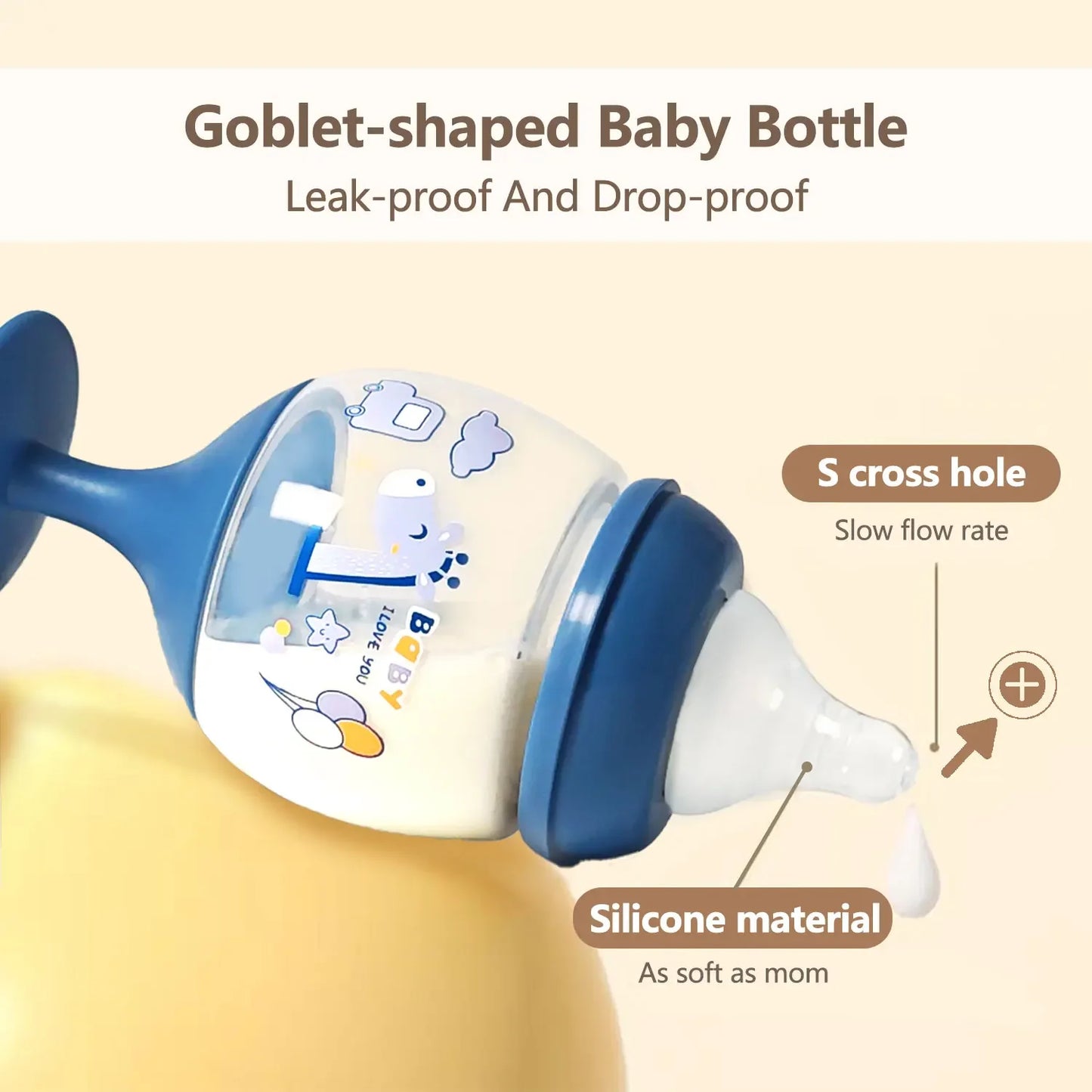 Goblet baby bottle