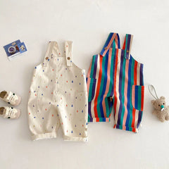 Kids' Spring Jumpsuit, Unisex Casual Romper