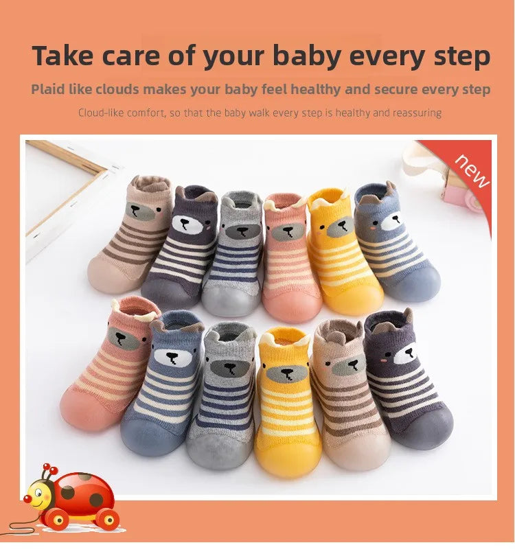 Non-Slip Learning Walk Socks