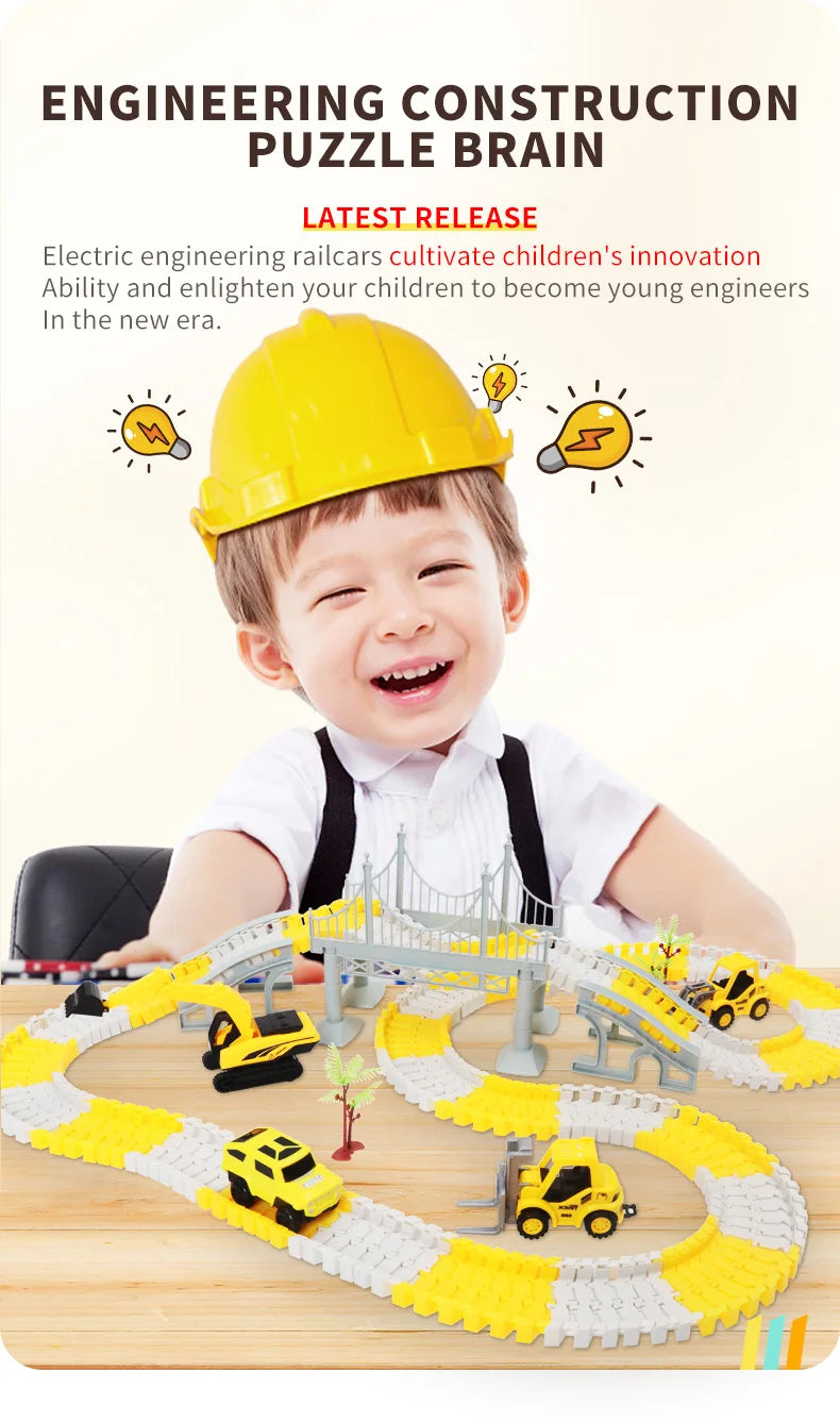 137-467pcs Baby Electric Track Toy