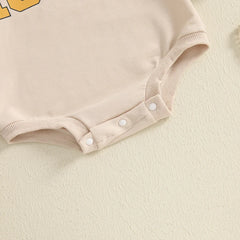Baby Letter-Print Long-Sleeve Sweatshirt Romper