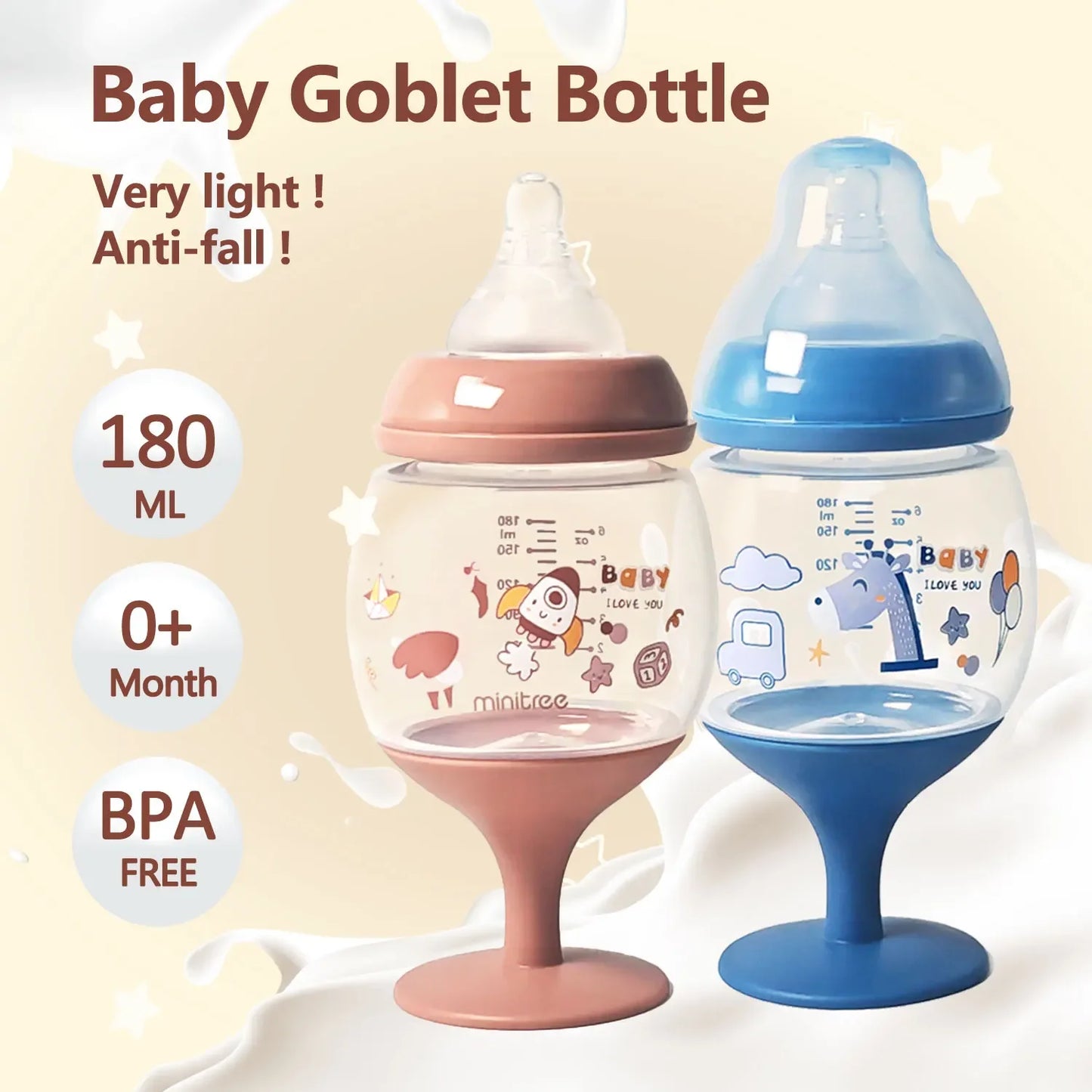 Goblet baby bottle