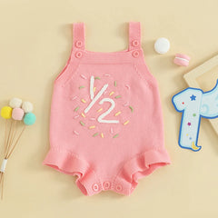 Baby Girl Birthday Romper