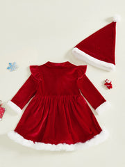 Santa Velvet Romper Outfit
