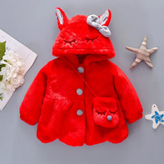 Cute Bow Winter Baby Coat